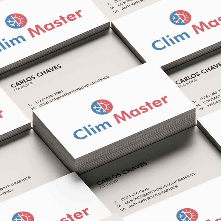 Logotipo para engenharia - Cartão Clim Master
