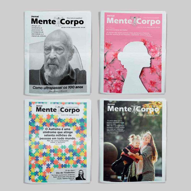 Editorial para revistas - Jornal Mente e Corpo - Capa 01