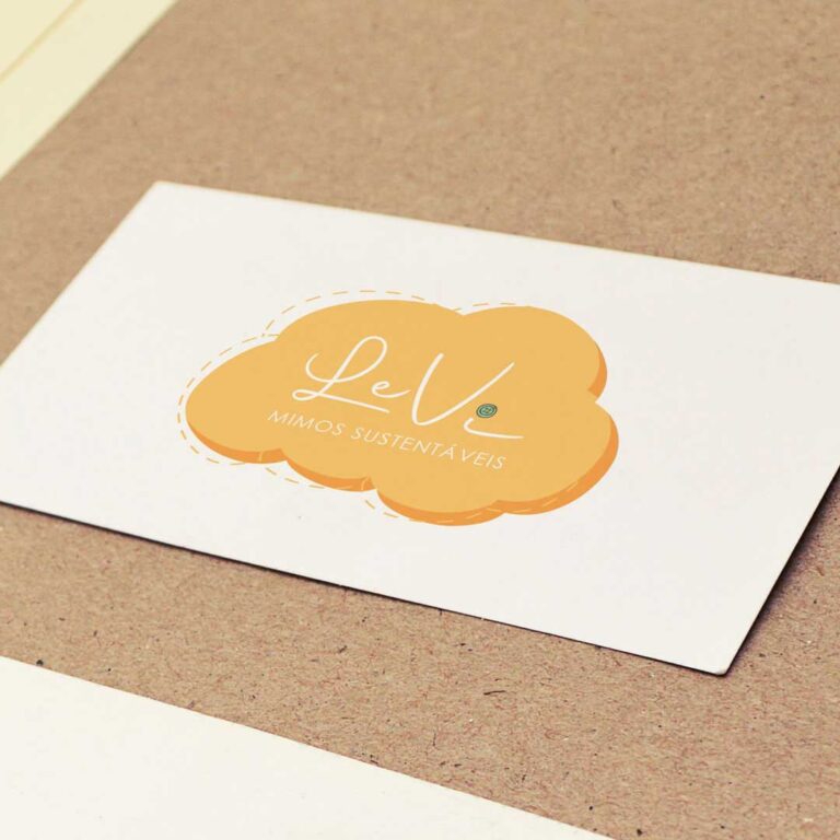 Logotipo para loja sustentável - LeVi Cartão