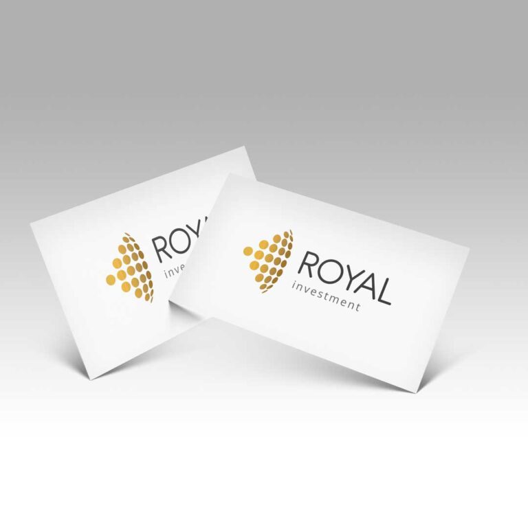 Logotipo para fundo de investimentos - Royal Cartao de visita