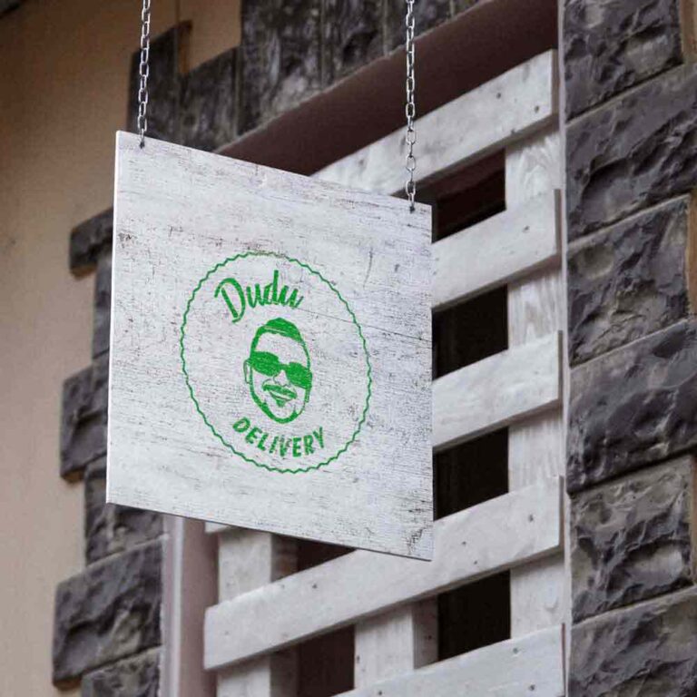 Logomarca para delivery alimentos - Dudu Delivery fachada