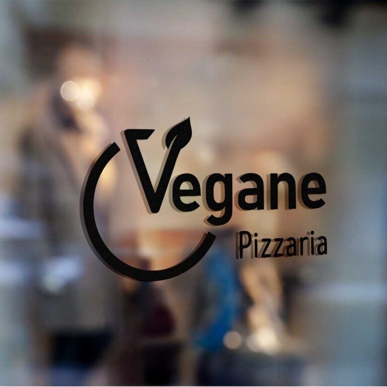 Logotipo para pizzaria vegana - Vegane Pizzaria