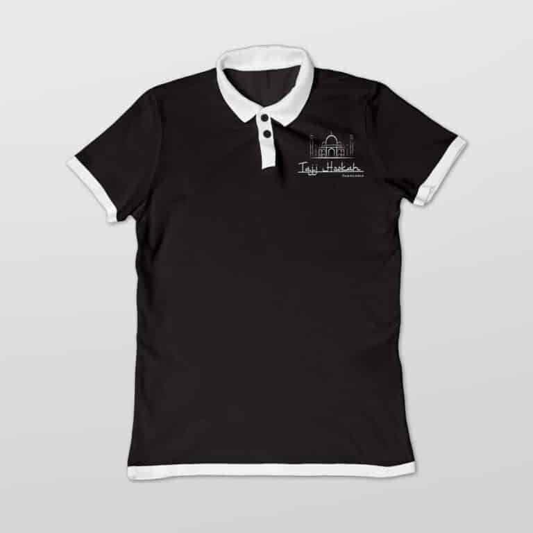 Criacao de logotipo para tabacaria - Tajj Hookah - camiseta