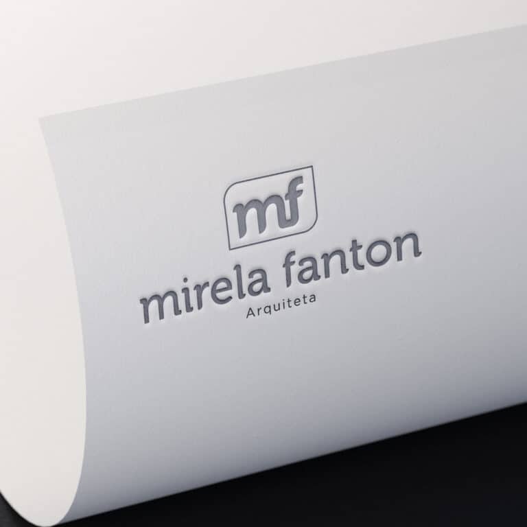 Criacao de logotipo para arquiteta - Marca - Mirela Fanton