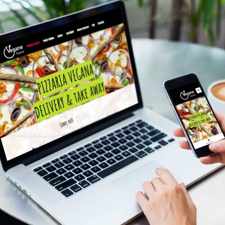 Criacao de site para Web pizzaria Vegane