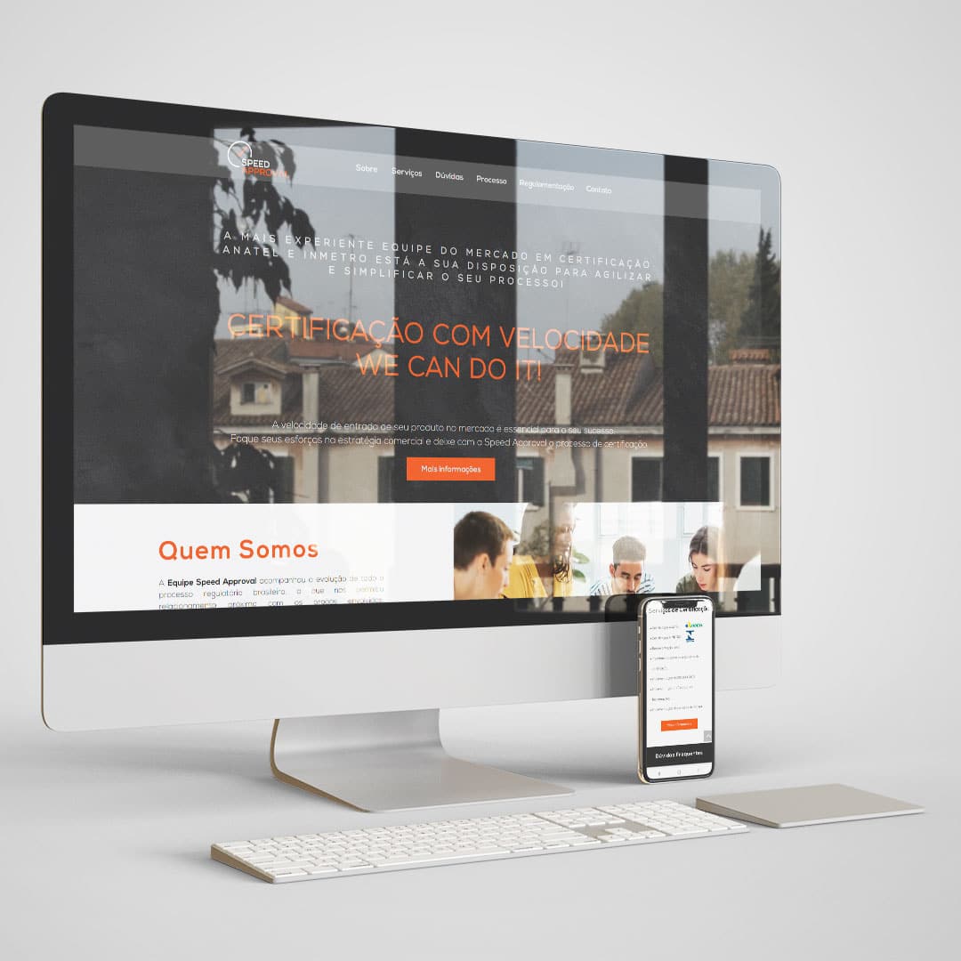 Web + Id. Visual Speed Approval – Nosso Design