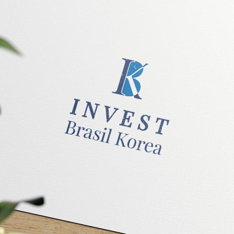Logotipo Invest Brasil Korea